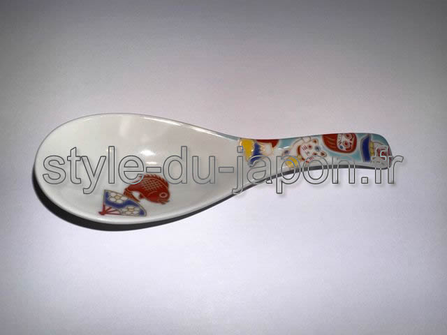 no877 kutani porcelain spoon